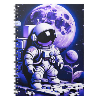 Carnet Astronaut on top of a puzzle