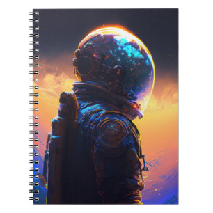 Carnet Astronaut World Discovery Peinture Univers Humain