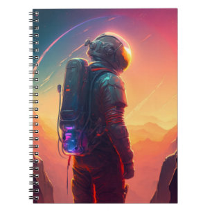 Carnet Astronaut World Discovery Peinture Univers Humain