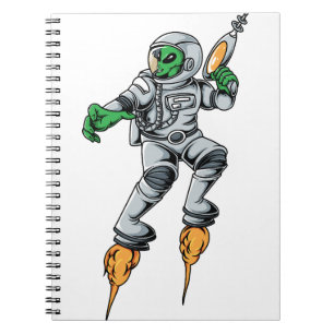 Carnet Astronaute Alien Sci-Fi Espace Ufo