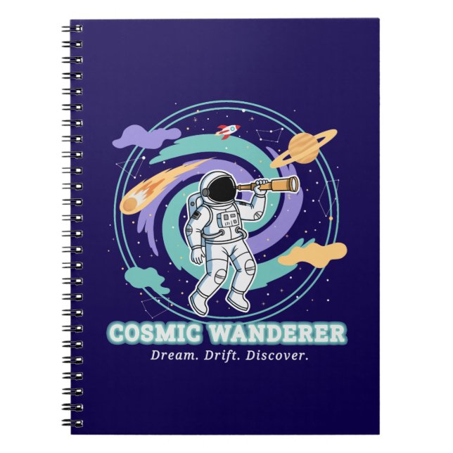Carnet Astronaute vagabond cosmique Télescope (Devant)