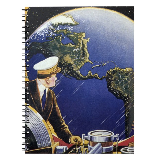 Carnet Astronautes de la science-fiction vintage en orbit (Devant)