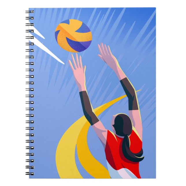 Carnet Athlète de volley-ball (Devant)