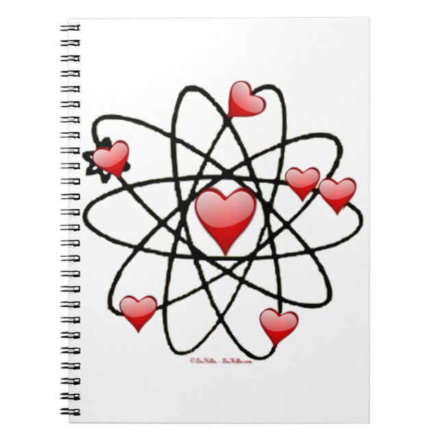 Carnet Atomic Saint-Valentin Cœurs Rouges (Devant)