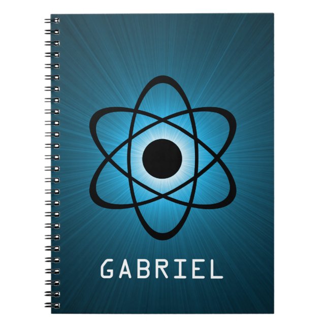 Carnet atomique Nerdy, bleu (Devant)