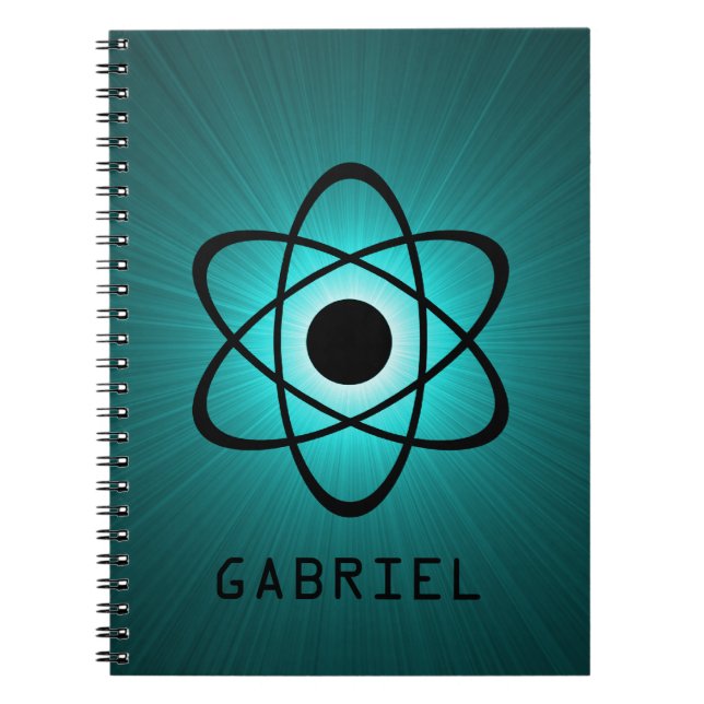 Carnet atomique Nerdy, Turquoise (Devant)