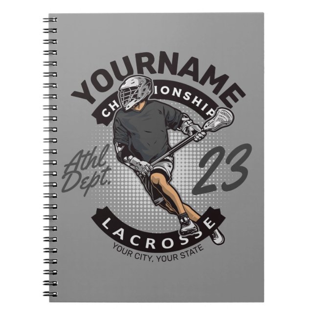 Carnet Attaque de l'équipe sportive du joueur de crosse p (Devant)