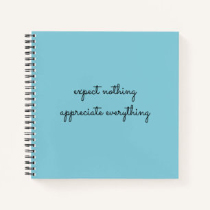 Carnet Attendez Rien, Appréciez Tout Gratitude