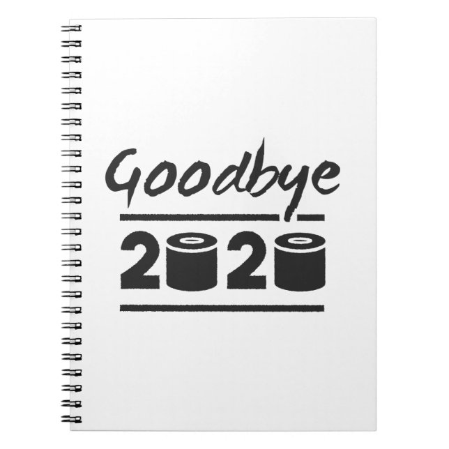 Carnet Au revoir 2020 Papier toilette – c'est enfin termi (Devant)