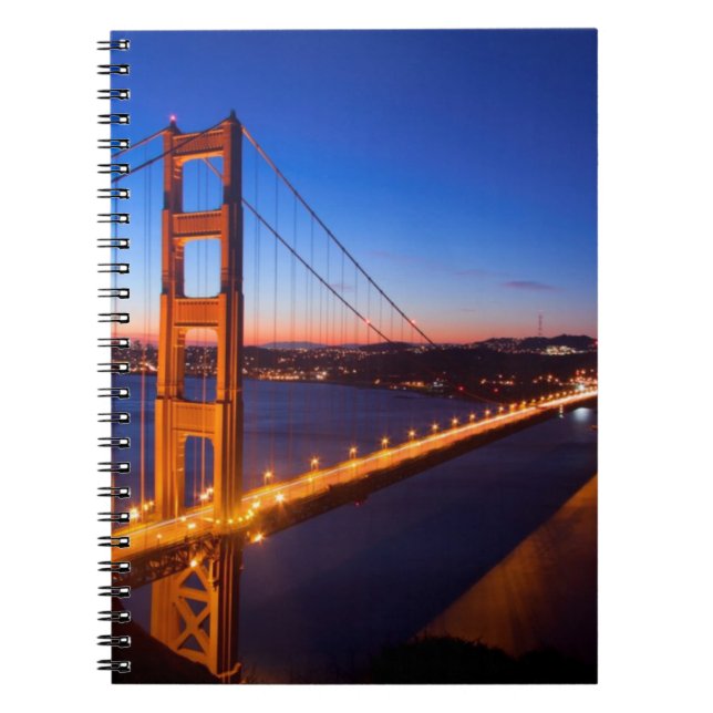 Carnet Aube au-dessus de pont de San Francisco et de (Devant)