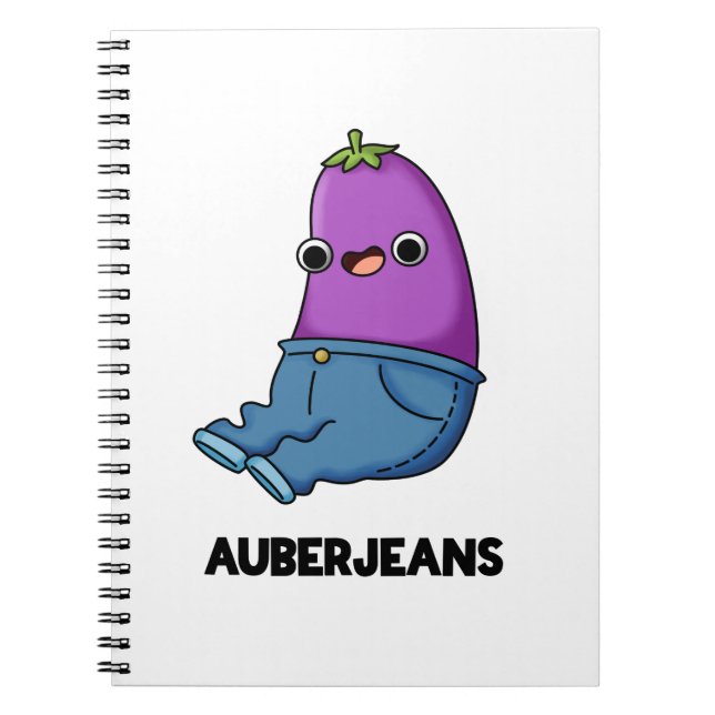 Carnet Auberjeans Funny Eggplant Pun (Devant)