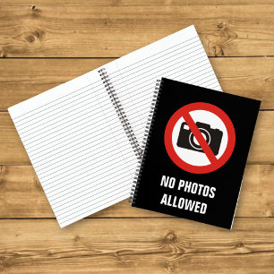 Carnet Aucune photo autorisée