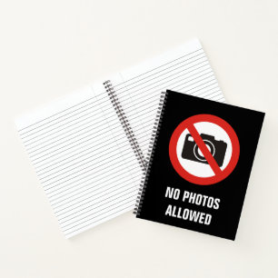 Carnet Aucune photo autorisée