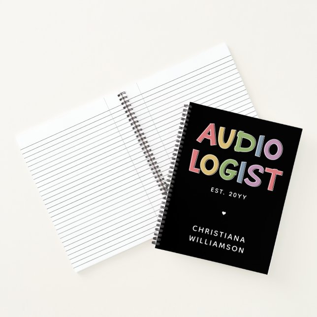 Carnet Audiologiste personnalisé Audiologie Diplôme Cadea (Intérieur)