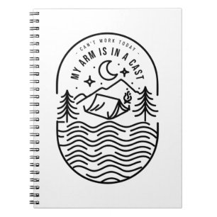 Carnet Aujourd'hui Je Ne Peux Pas Travailler Mon Bras Est