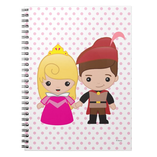 Carnet Aurora et le prince Philip Emoji (Devant)