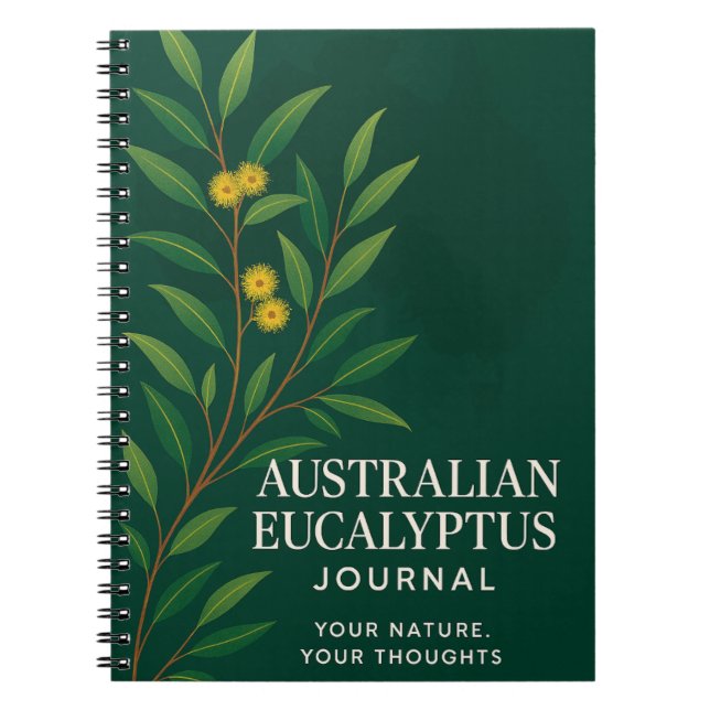 Carnet Australian Eucalyptus Journal: Nature-Inspired Not (Devant)