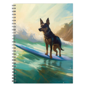 Carnet Australian Kelpie Beach Surf Paining