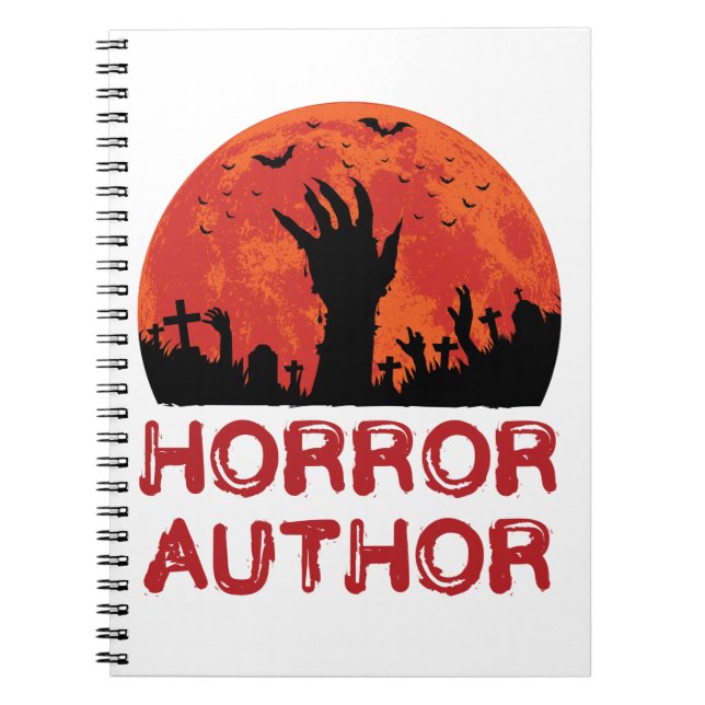 Carnet Auteur d'horreur Romancier Histoires d'horreur (Devant)