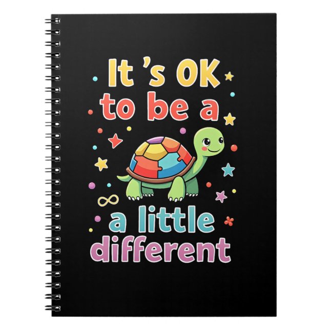 Carnet Autism Awareness It's Ok To Be A Little Different  (Devant)
