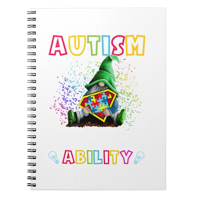 Carnet Autisme Gnome Ce N'Est Pas Un Handicap C'Est Un Di (Devant)