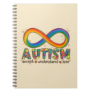 Carnet Autisme Symbole Infini Accepter, Comprendre, Amour