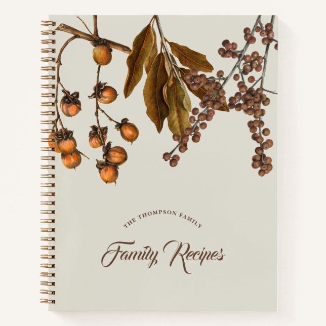 Carnet Automne Automne Aquarelle Foliage Thanksgiving Rec (Devant)