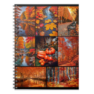 Carnet Automne Automne Paysage Photo Collage Art