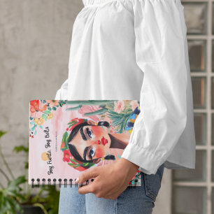 Carnet Autonomisation en fleurs : Monogramme personnalisé