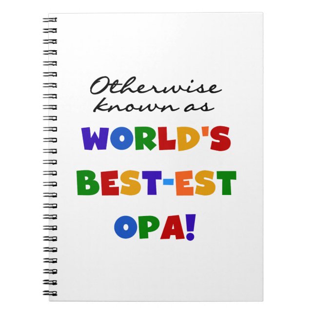 Carnet Autres T-shirts et cadeaux Opa (Devant)