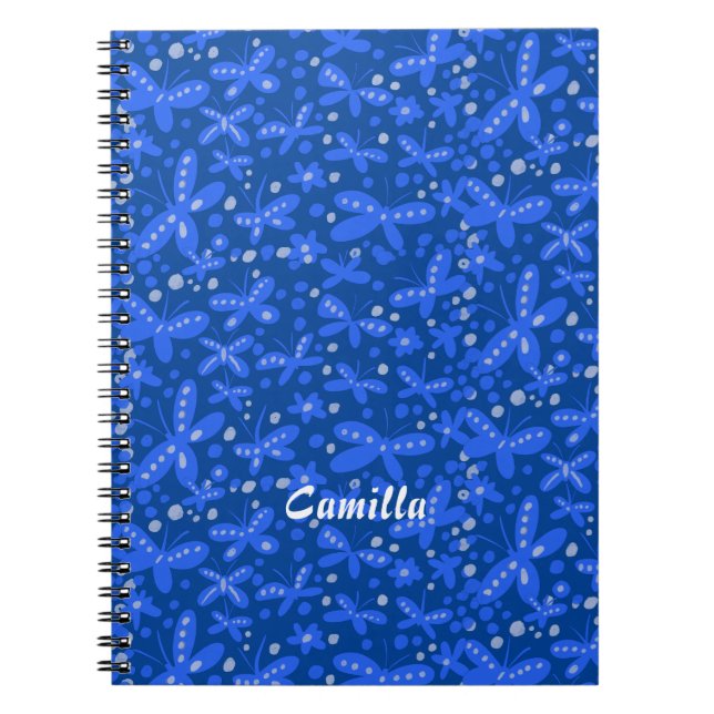 Carnet aux papillons bleus (Devant)
