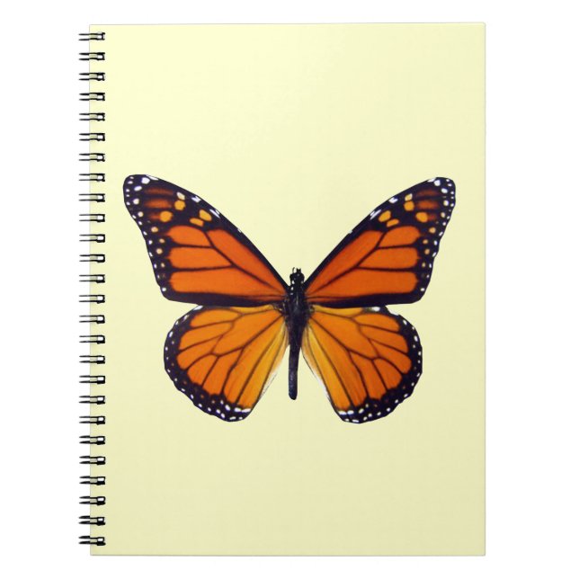 Carnet aux papillons orange (Devant)