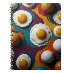 Carnet avec conception d'oeufs en jeu - Art coloré