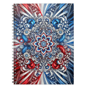 Carnet avec couleurs françaises Design abstrait