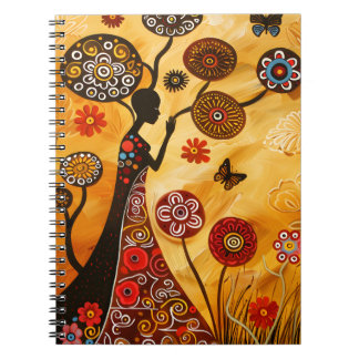 Carnet Avec Couverture D'Art Africain