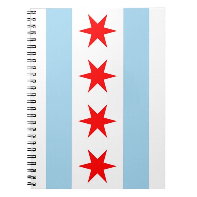 Carnet avec drapeau de Chicago, Illinois State (Devant)