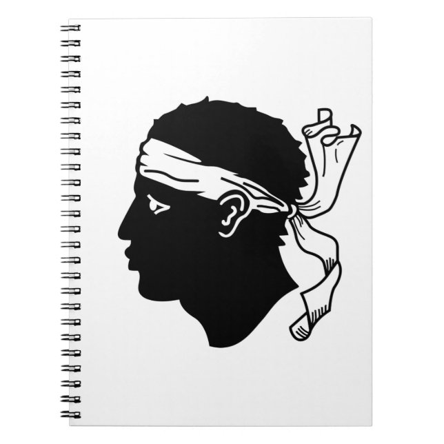 Carnet avec Drapeau de Corse (Devant)