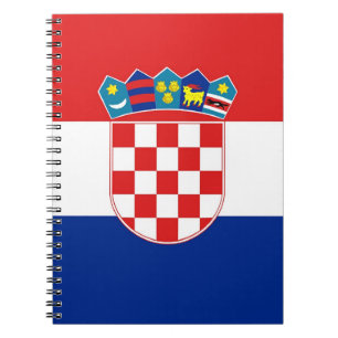 Carnet avec Drapeau de Croatie
