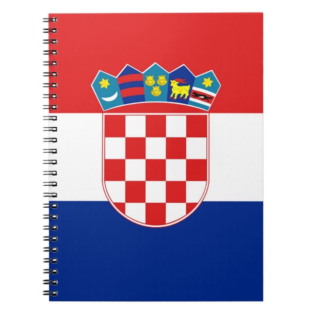 Carnet avec Drapeau de Croatie (Devant)