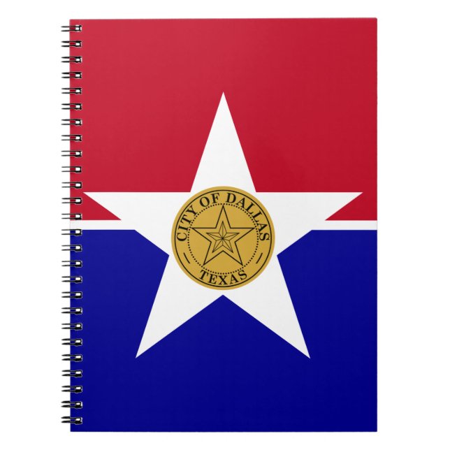 Carnet avec Drapeau de Dallas City (Devant)