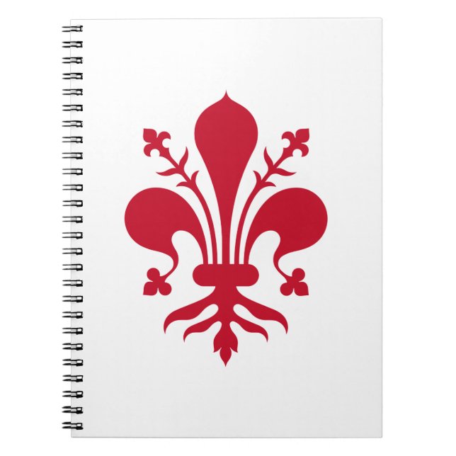Carnet avec Drapeau de Florence, Italie (Devant)