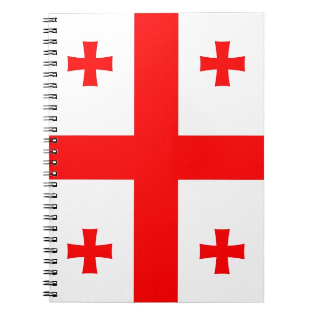 Carnet avec Drapeau de Géorgie (Devant)