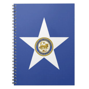 Carnet avec Drapeau de Houston City