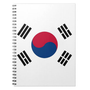 Carnet avec drapeau de la Corée du Sud