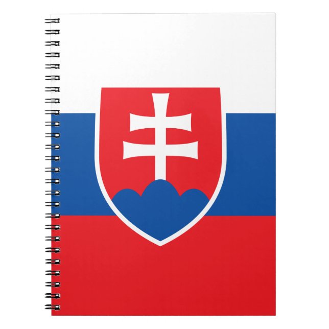 Carnet avec drapeau de la Slovaquie (Devant)