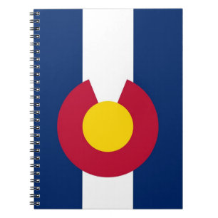 Carnet avec drapeau de l'Etat du Colorado