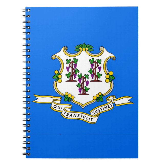 Carnet avec drapeau de l'État du Connecticut (Devant)