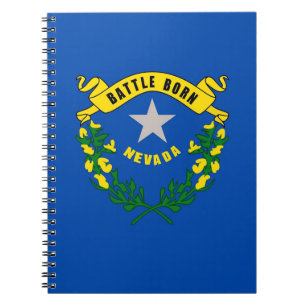 Carnet avec drapeau de l'Etat du Nevada