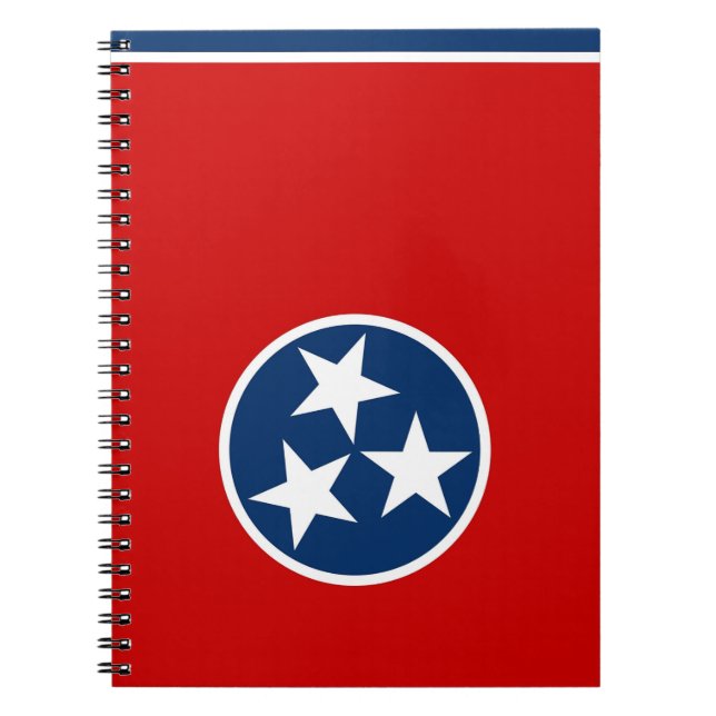 Carnet avec drapeau de l'État du Tennessee (Devant)