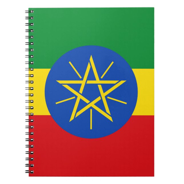 Carnet avec drapeau de l'Éthiopie (Devant)